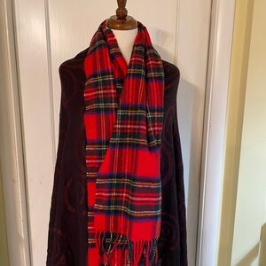 Johnstons of Elgin Multicolor Plaid Lambswool Scarf